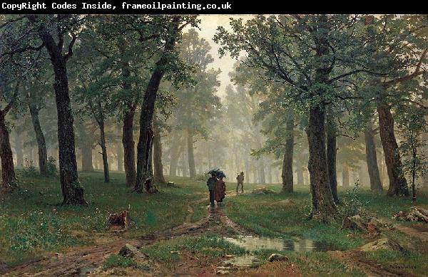 Ivan Shishkin Rain in an Oak Forest